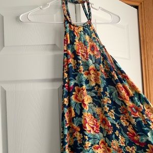 American Eagle Halter Hawaiian Dress
